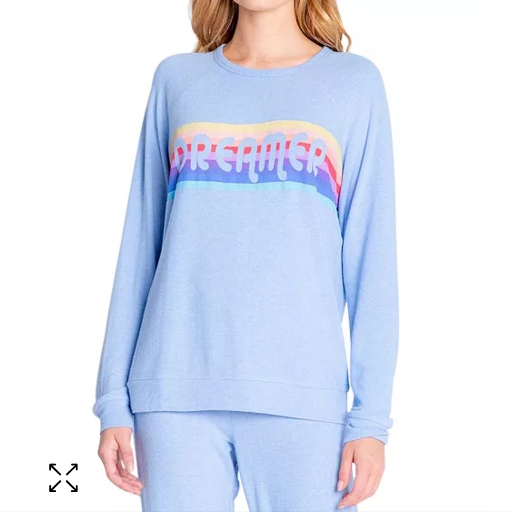 INSOMNIAX Butter Jersey Printed Long-Sleeve Pajama Top